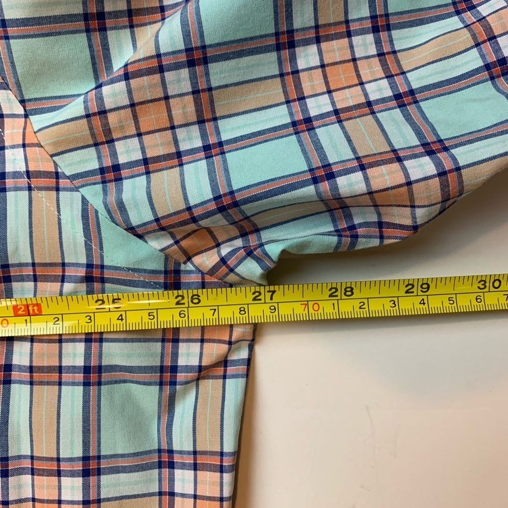 JoS A Banks Travelers Collection Plaid Button Up Dress Shirt - Picture 9 of 15